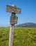 Altitude marker at Round Bald in Roan Mountain State Park