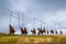 Alto de Perdon, Spain - The Perdon Summit Alto de Perdon Sculpture as Homage to the Pilgrimage of the Way of St James Camino