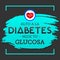 Alto a la Diabetes, mide tu glucosa, spanish translation; Stop Diabetes, test your glucose