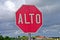 Alto signal in the panamericana road