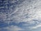 Altocumulus cloud in the sky