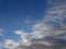 Altocumulus cloud in the sky