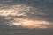 Altocumulus cloud at sunlight