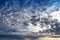 Altocumulus cloud at sunset