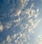 Altocumulus clouds in the sky