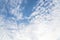 Altocumulus tiny fluffy cloud formation background