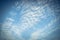 Altocumulus tiny fluffy cloud formation background