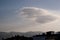 Altocumulus type cloudy sky.