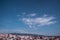 Altocumulus type cloudy sky.