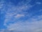 Altostratus white clouds in the blue sky natural background beautiful nature environment