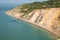 Alum Bay beach Isle of Wight next to the Needles tourist attraction