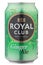 Aluminium can Royal Club soft drink Ginger Ale. Insulated packaging for catalog. Water drops. File contains clipping path