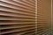 Aluminium colorized blinds on plastik window