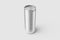 Aluminium drink can 250ml with water drops mockup template.