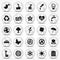 Aluminium Ecology icons set. Environment Symbols