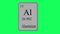 Aluminium. Element of the periodic table