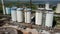 Aluminium hydroxide storage containers