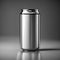 Aluminium white slim cans in silver with blank label. White Metal Aluminum Beverage Drink Can with no label for mockup.