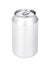 Aluminum beer or soda can