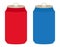 Aluminum cans / soda cans flat color icon for apps and websites