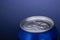Aluminum cans of soda top view