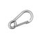 Aluminum carabiner isolated