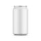 Aluminum drink can mockup isolated on white background. 330ml aluminum soda can mockup, 3d illustration