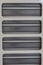 Aluminum fins of heat exchange unit