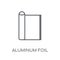 aluminum foil linear icon. Modern outline aluminum foil logo con