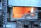 Aluminum furnace with molten metal