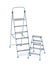 Aluminum ladders with different sizes