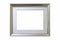 Aluminum picture frame isolated