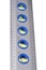 Aluminum ruler with levels