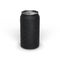 Aluminum soda can, matt black craft beer can isolated on white.