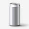 Aluminum soda can mockup. Metal can, front view