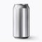 Aluminum soda can mockup. Metal can, front view