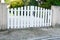 Aluminum white street home steel gate portal of suburb house