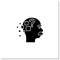 Alzheimer disease glyph icon