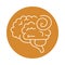 Alzheimer disease, incoordination function brain, decrease in mental human ability color block style icon