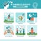 Alzheimer`s disease prevention steps infographic