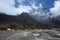 Ama Dablam base camp in Himalayas mountains, Nepal