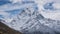 Ama Dablam Mountain and Blue Sky. Himalaya, Nepal