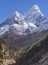 Ama Dablam summit in Himalayas Everest base camp trek