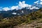 Ama Dablam and Thamserku peaks: Himalaya landscape