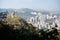 Amah Rock, with Shatin new town in the background, at Lion Rock