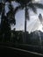 Amaizing view of sun shining through the park in Anjung Floria Presint 4 Putrajaya