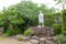 Amakusa Shiro Statue at Ruins of Hara castle in Shimabara, Nagasaki, Japan. He was led the Shimabara