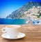Amalfi coast cafe, Italy