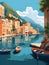 Amalfi Coast Delights: A Travel Poster of Italian Splendor