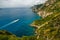 Amalfi Coast of Italy With Boat